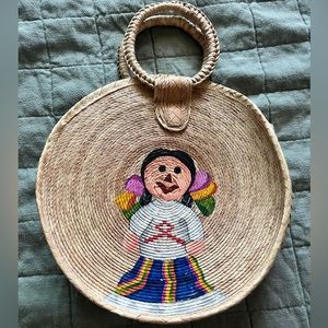 Mexican hand painted handbag